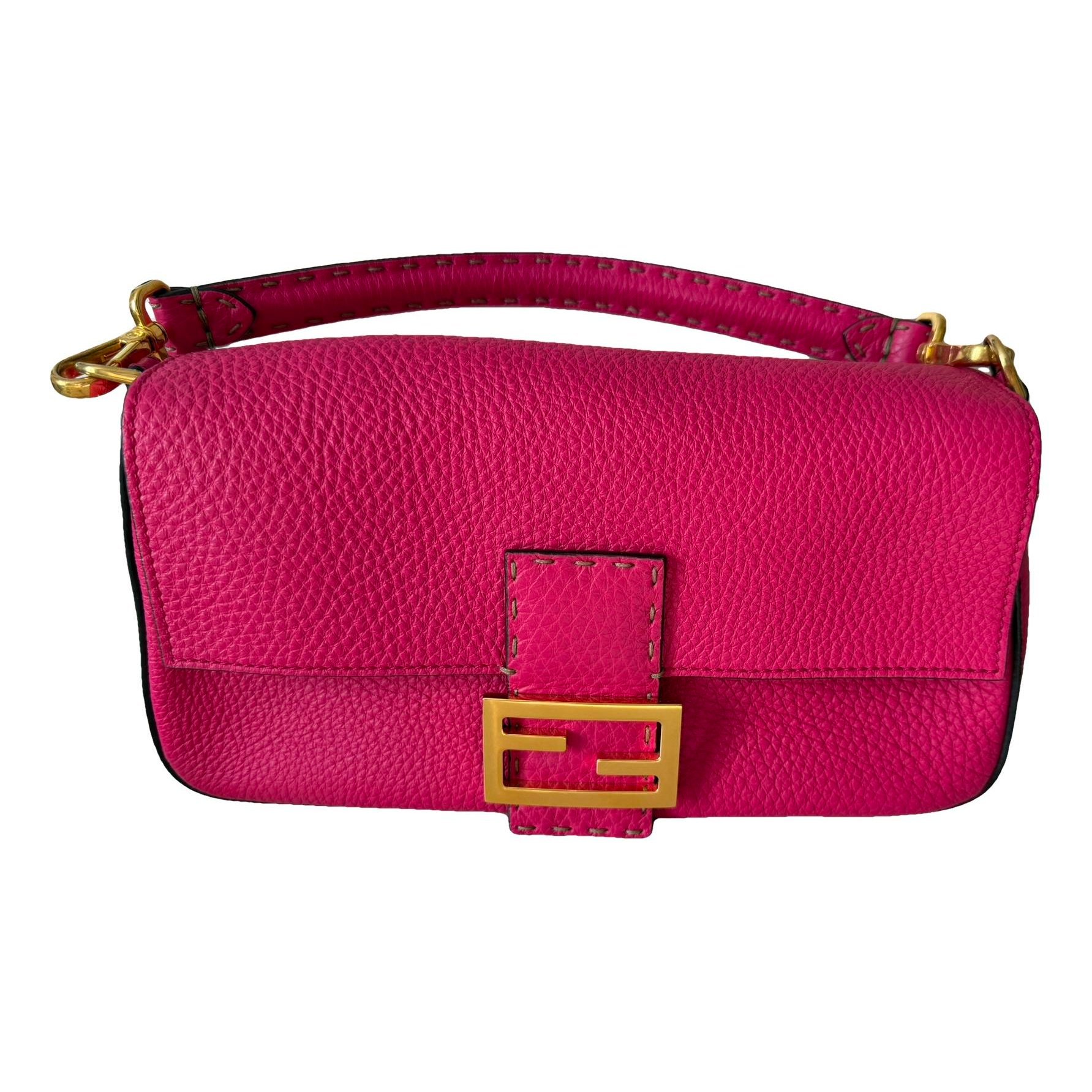 Baguette leather handbag