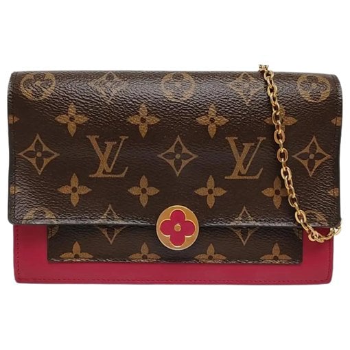 Chaîne Flore leather crossbody bag