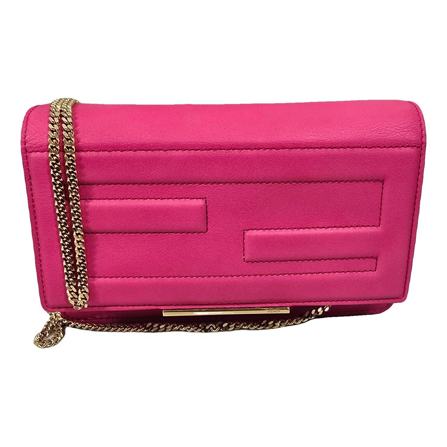 FF leather crossbody bag
