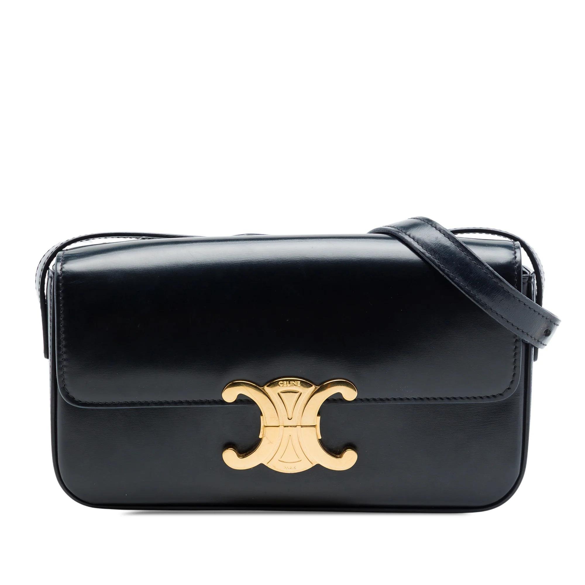 Triomphe pony-style calfskin handbag