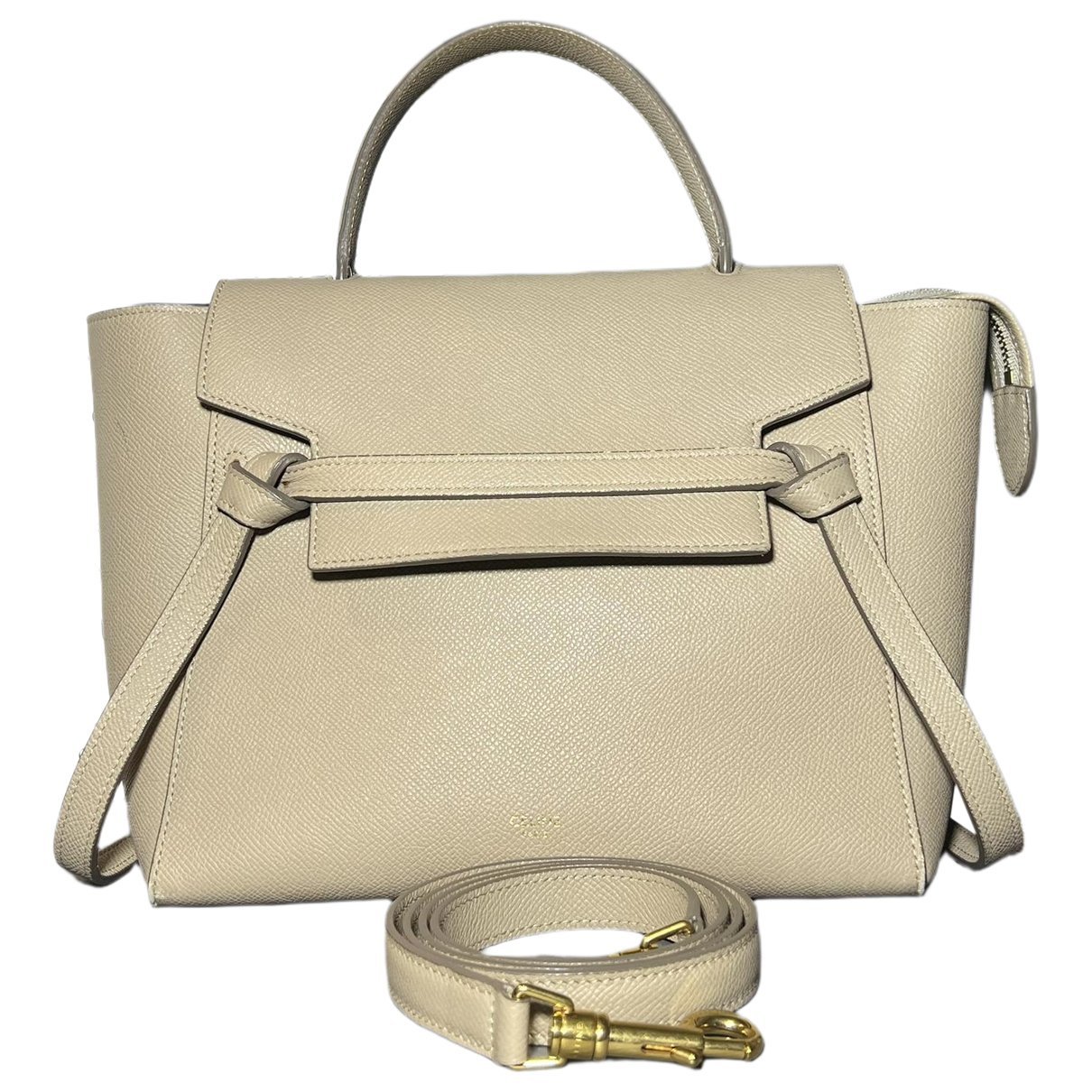 Belt leather handbag