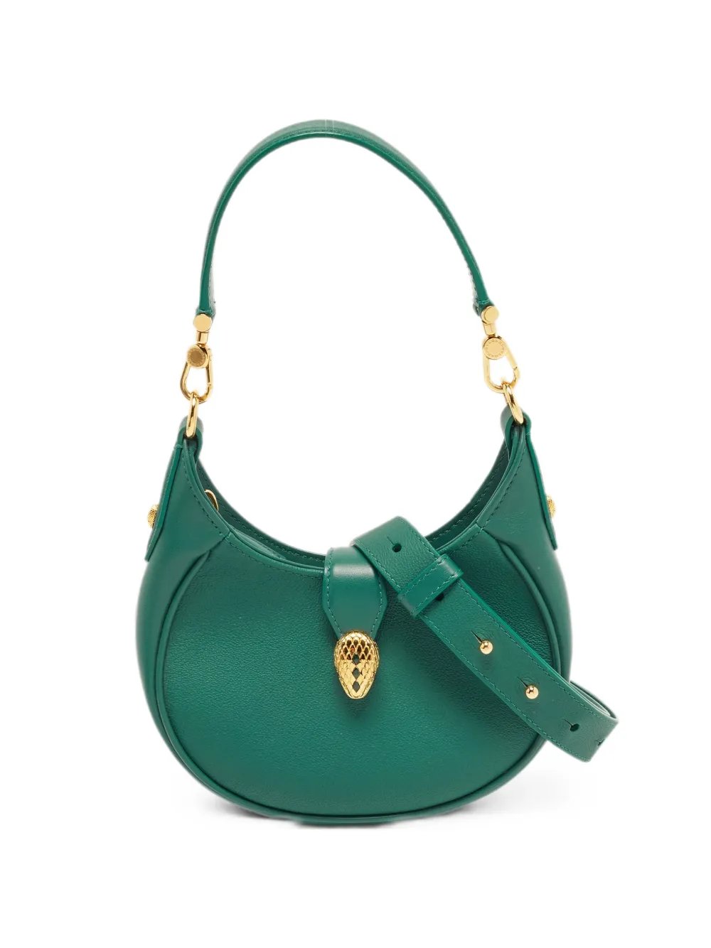 Serpenti Ellipse leather mini bag