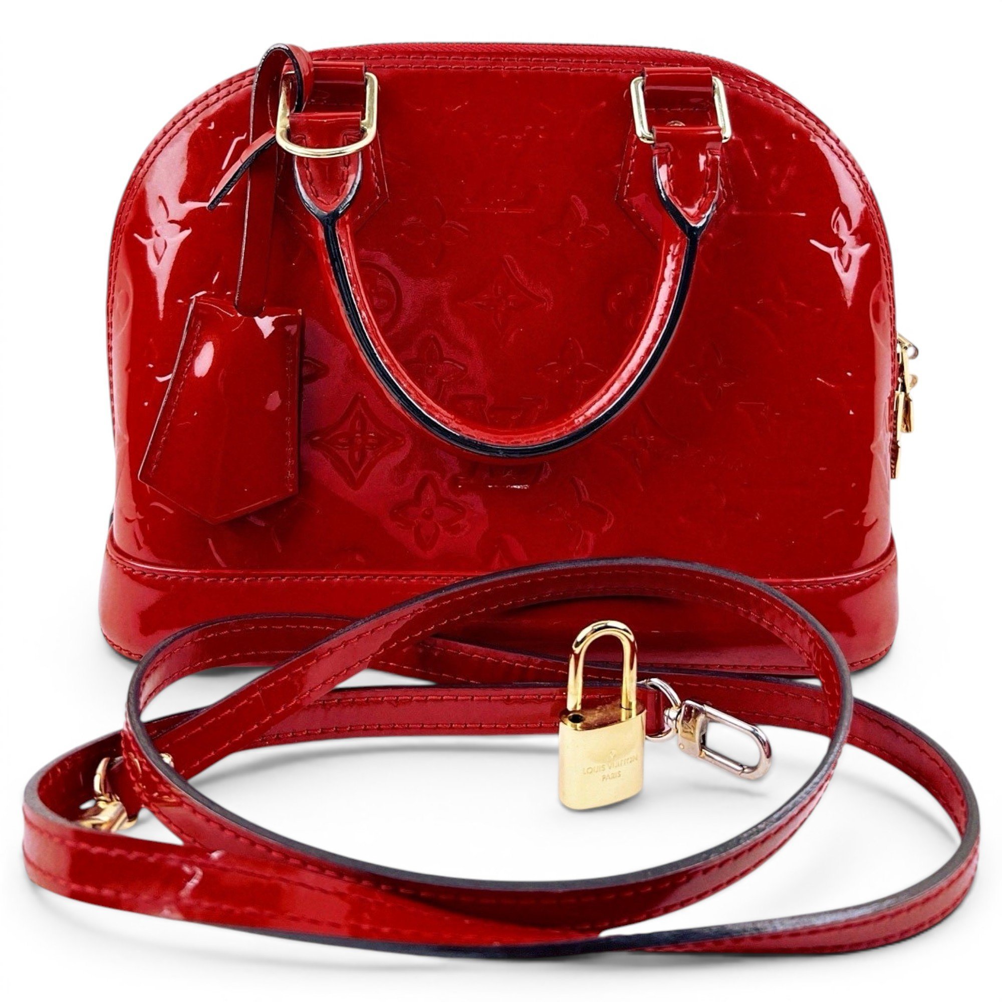 Alma patent leather handbag