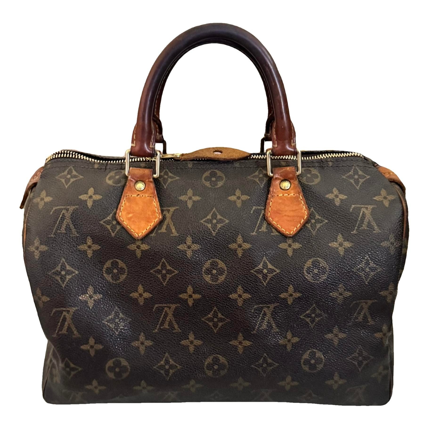 Speedy leather handbag