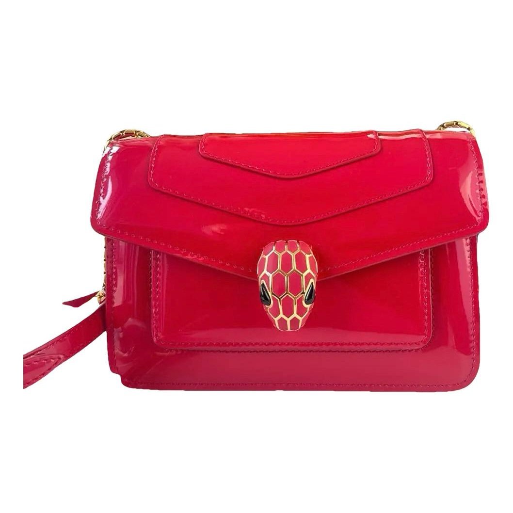Bvlgari Serpenti patent leather handbag