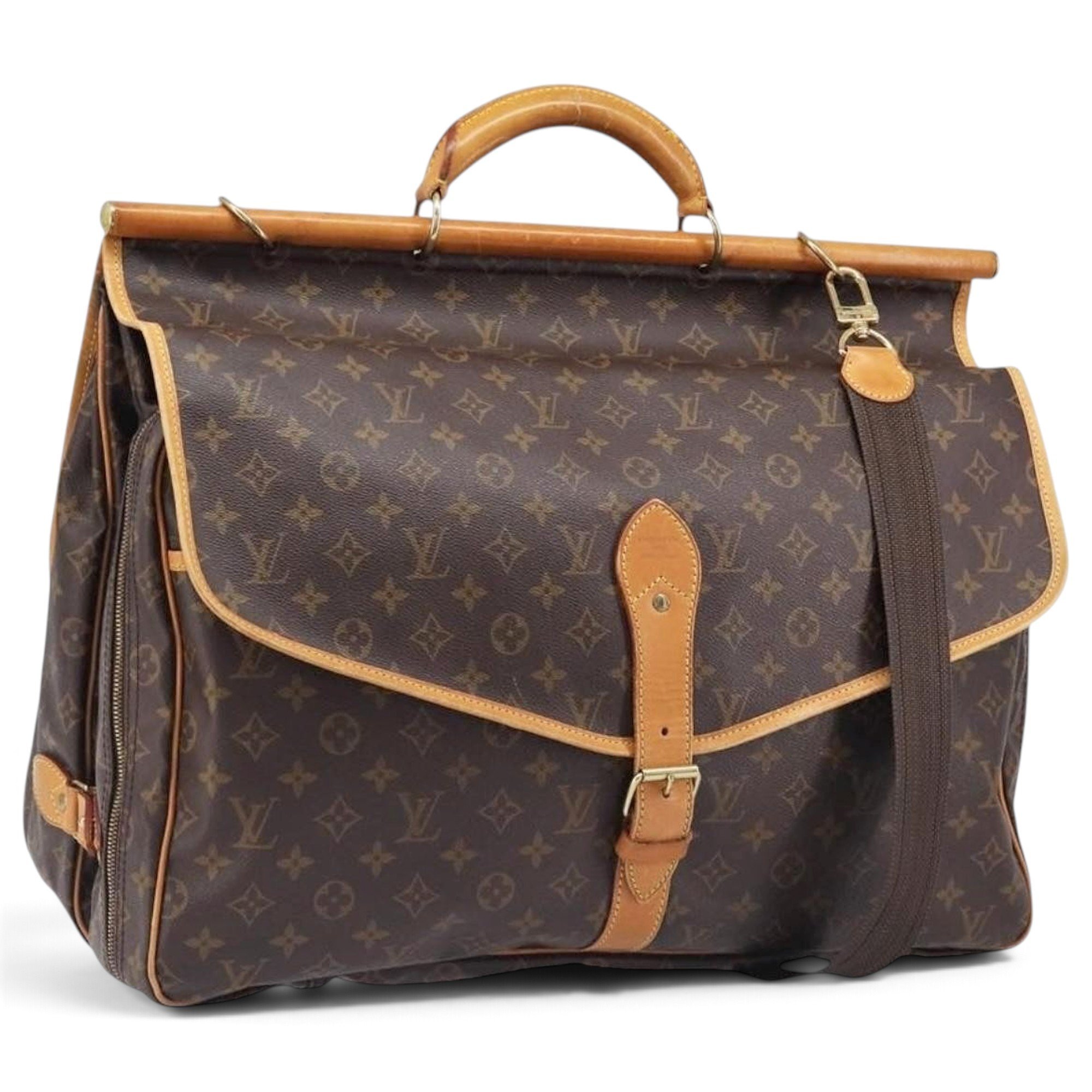 Leather travel bag