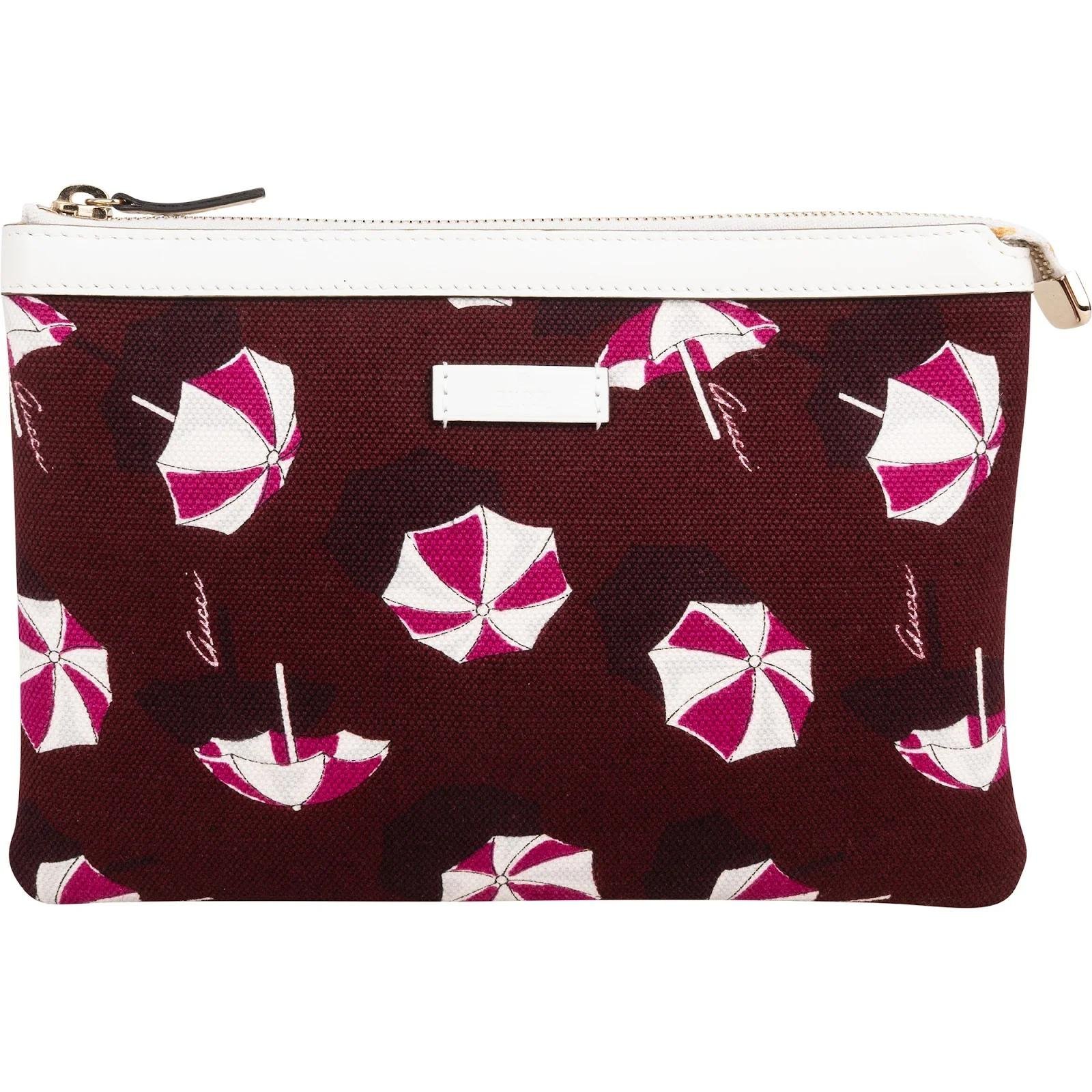 Leather clutch bag
