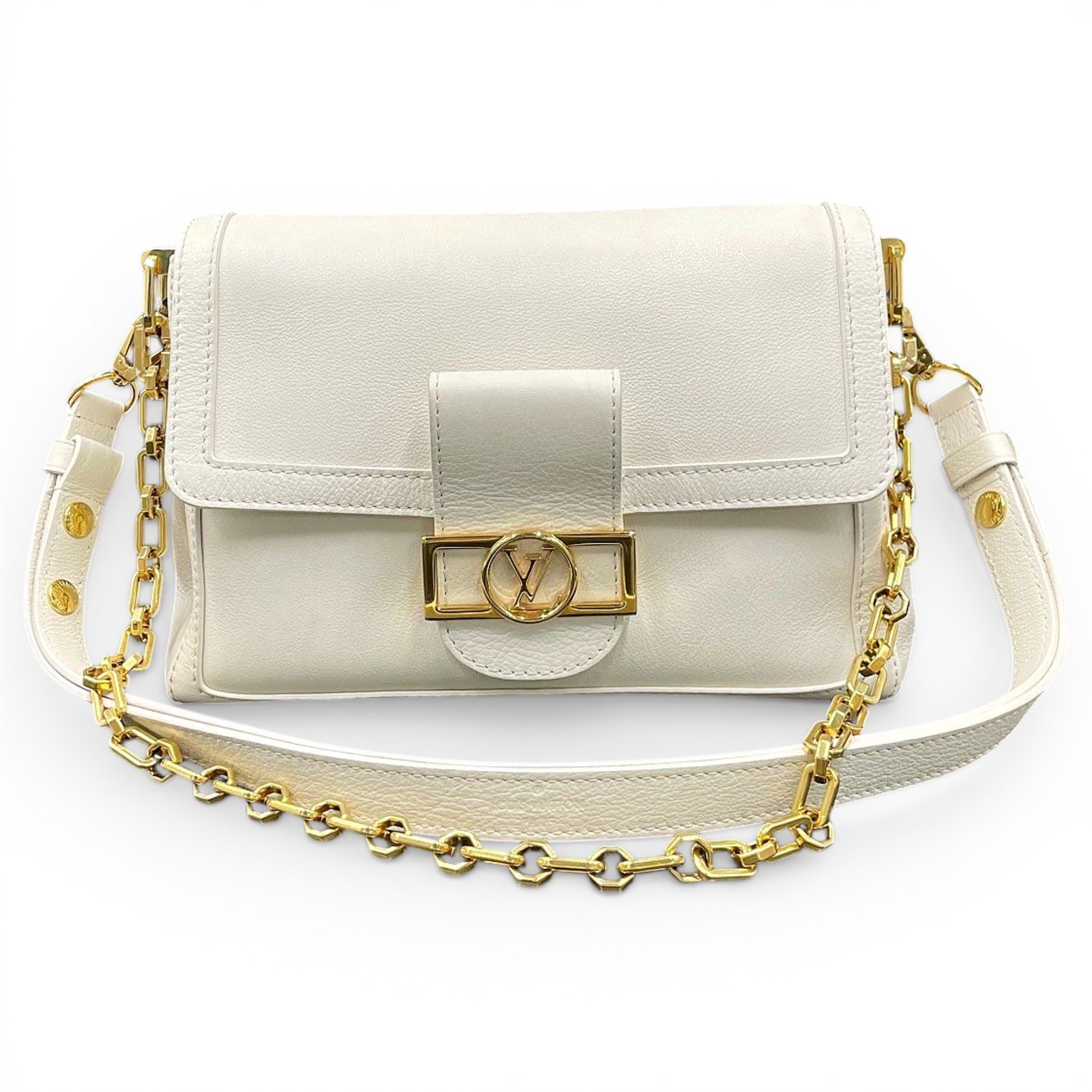 Dauphine leather handbag