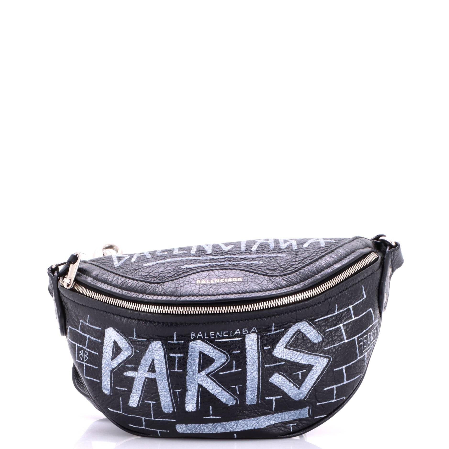 Graffiti Souvenir Belt Bag Leather XXS
