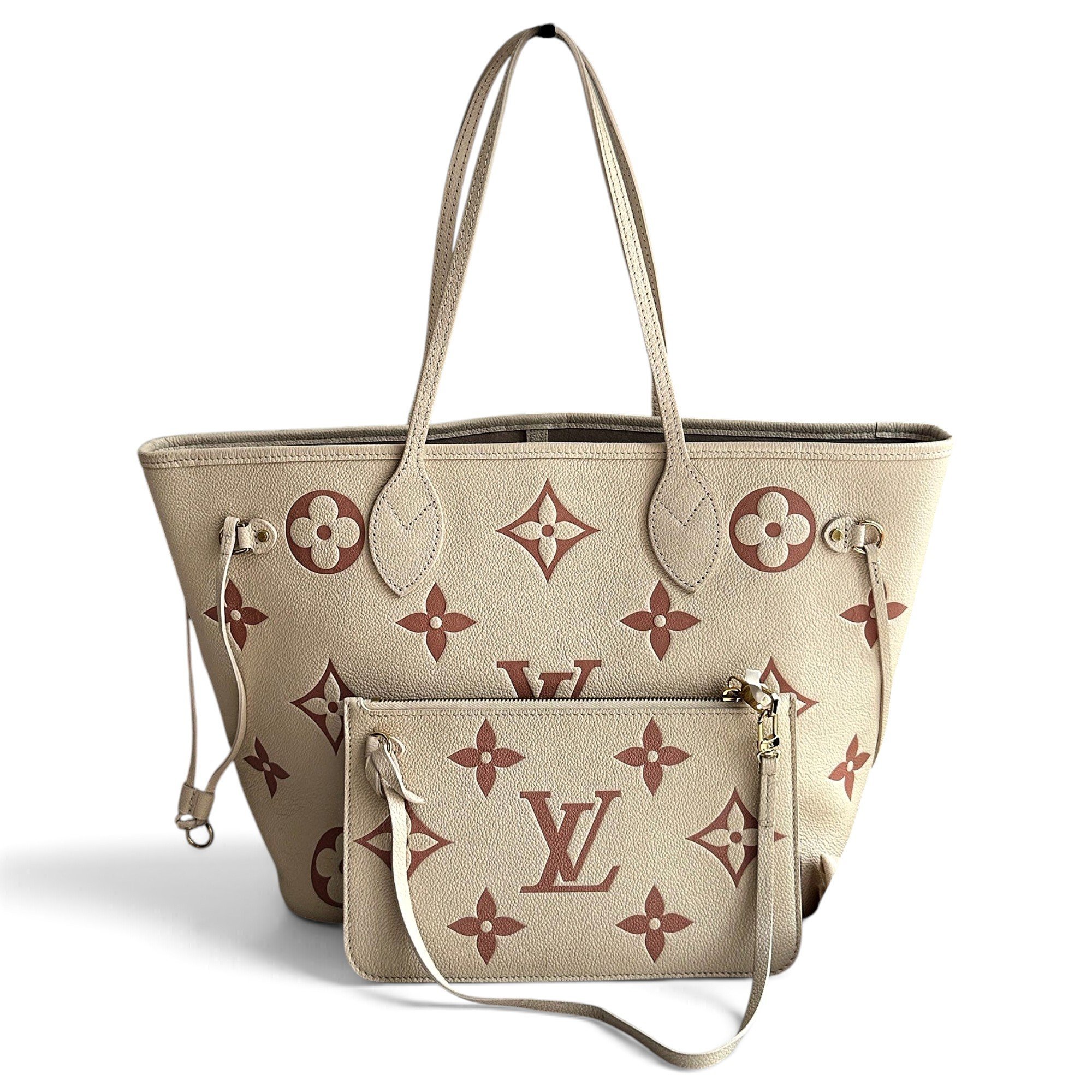 Louis Vuitton Neverfull leather handbag