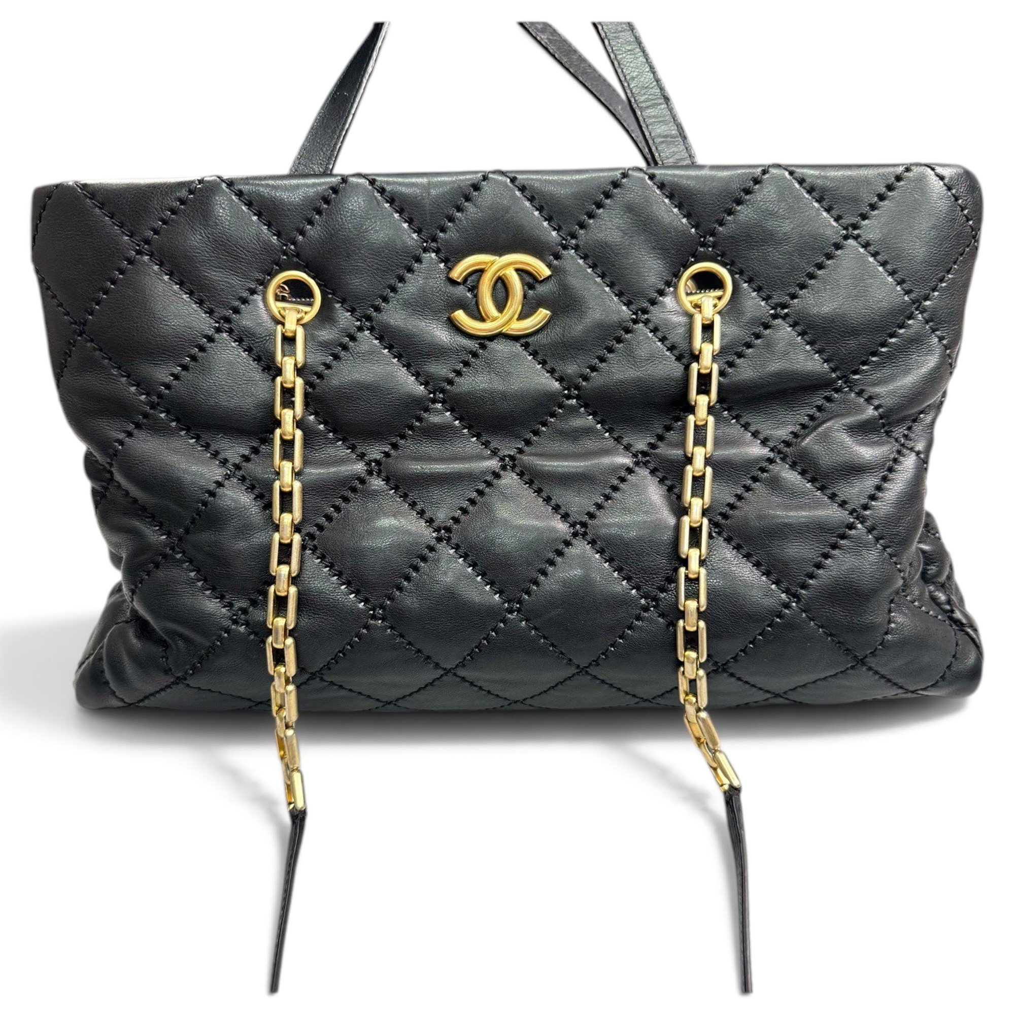 Grand shopping leather handbag