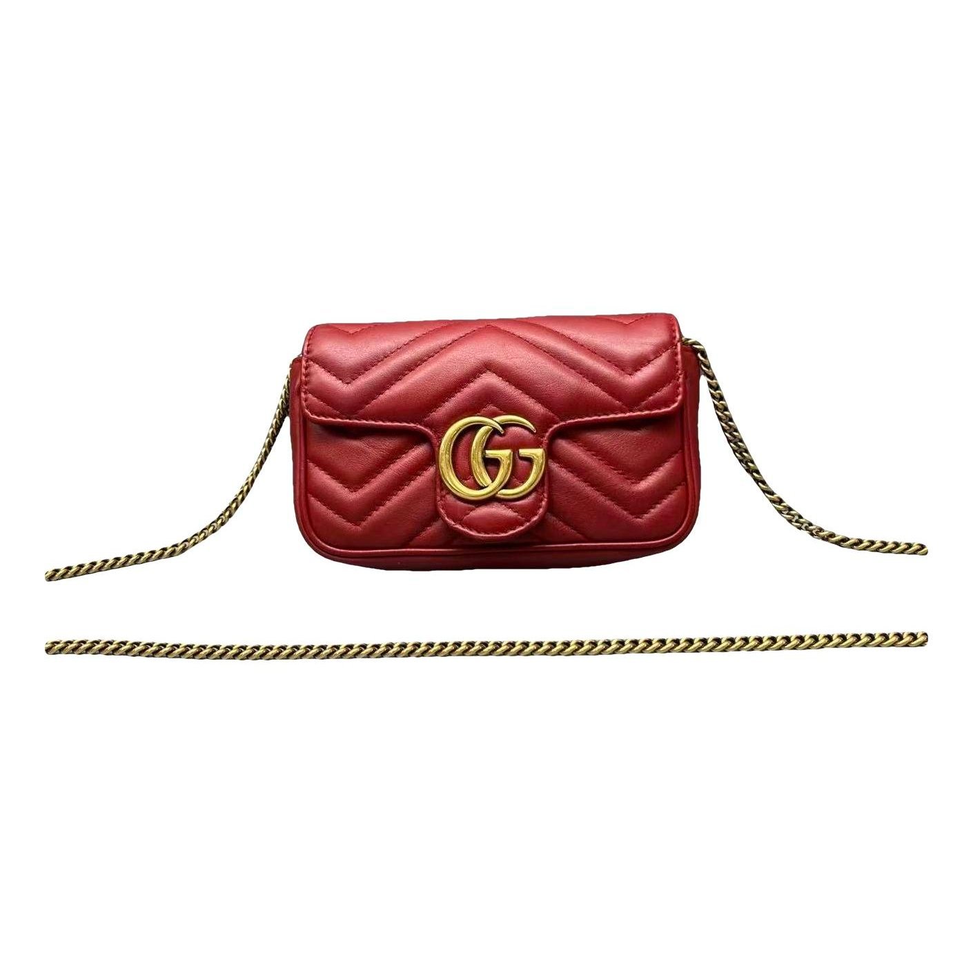 GG Marmont Flap leather handbag