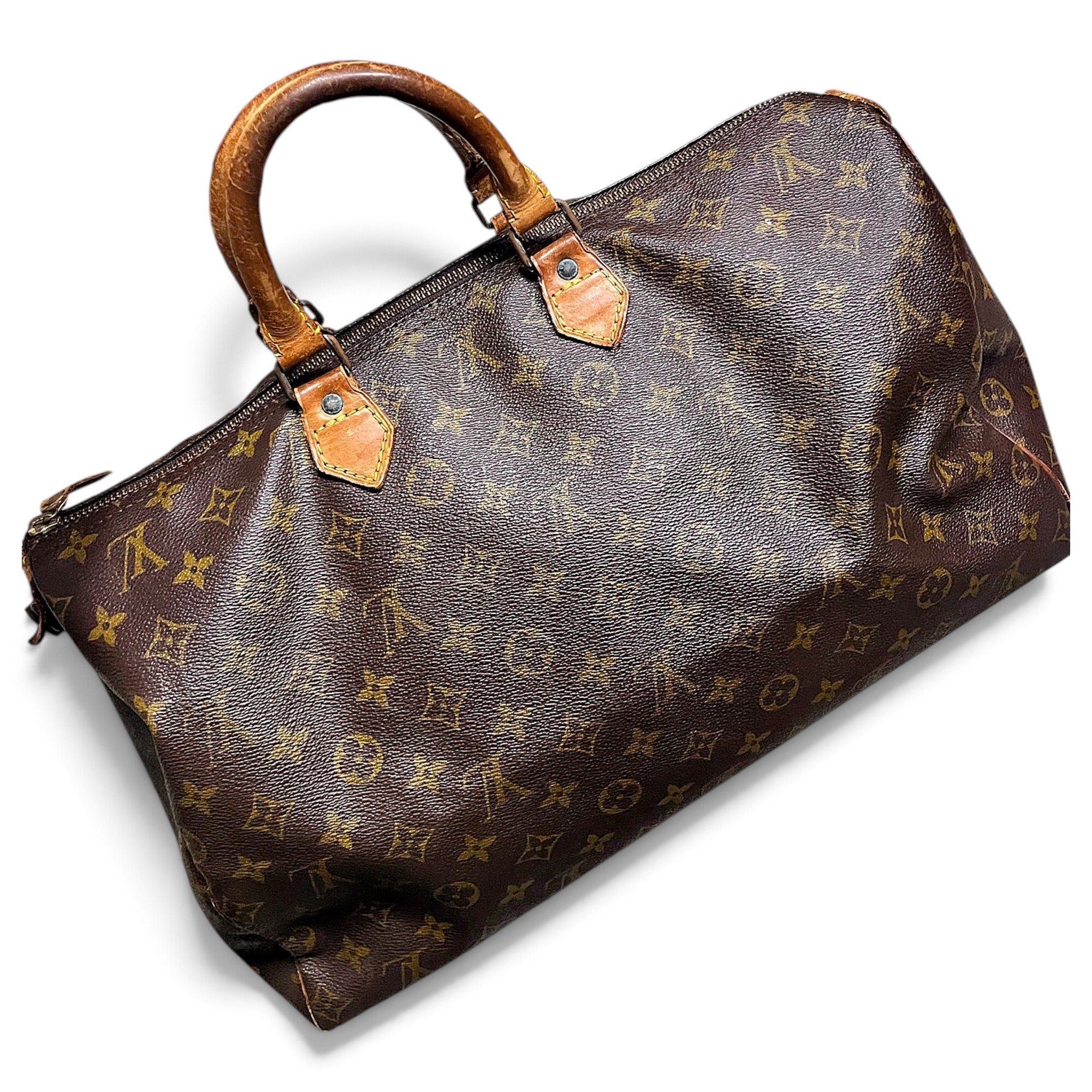 Speedy leather handbag