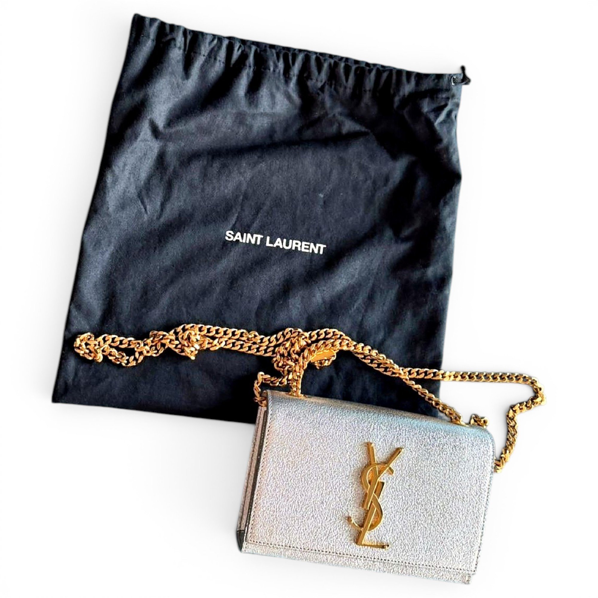 Kate monogramme leather clutch bag