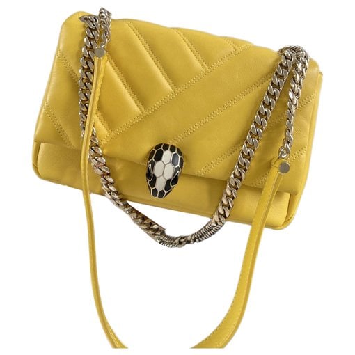 Serpenti leather handbag