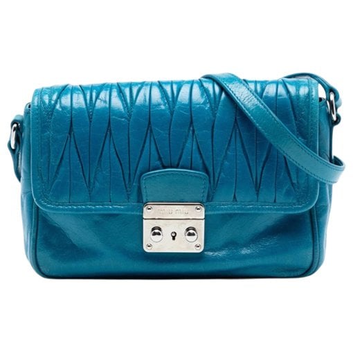 Matelassé leather crossbody bag