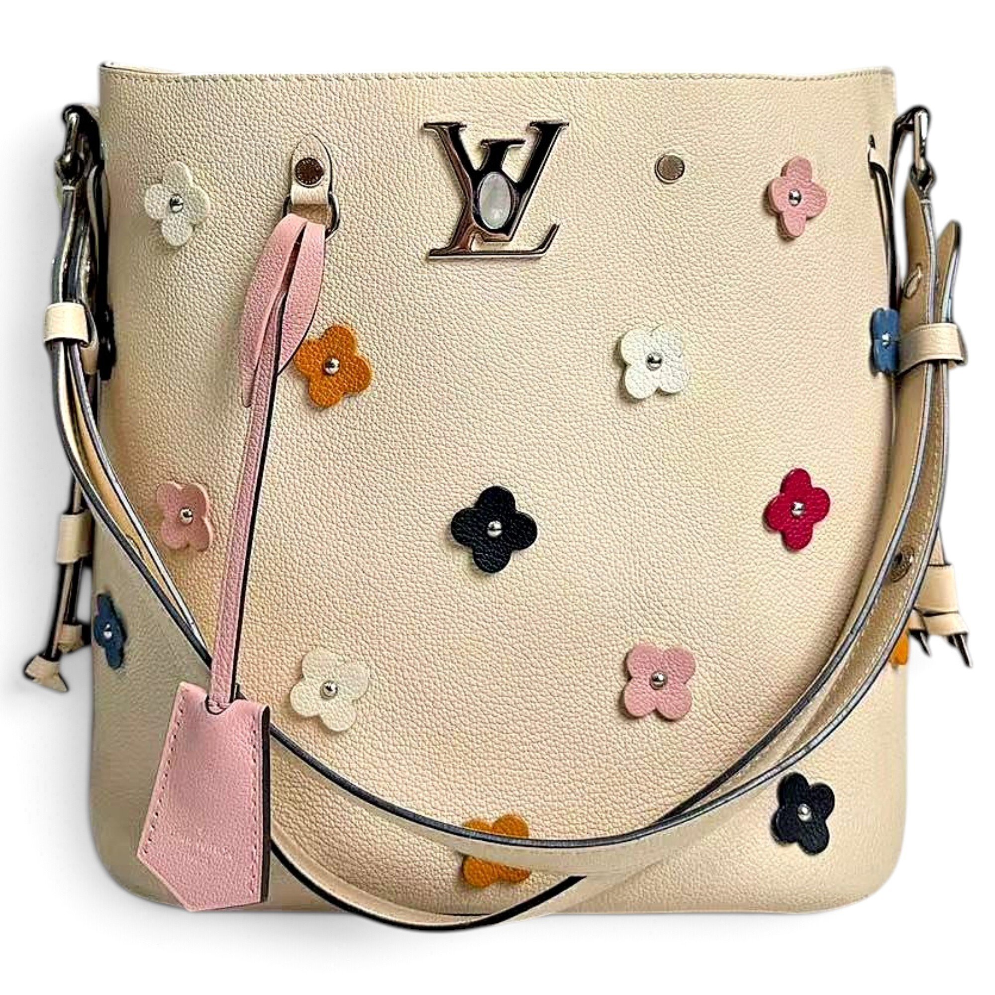 Lockme Bucket leather handbag