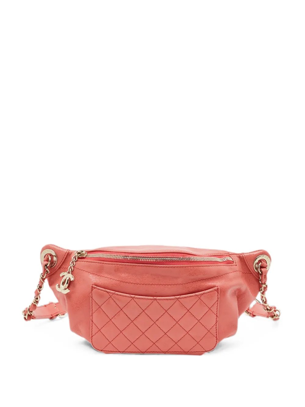 2018 CC-charm quilted belt bag