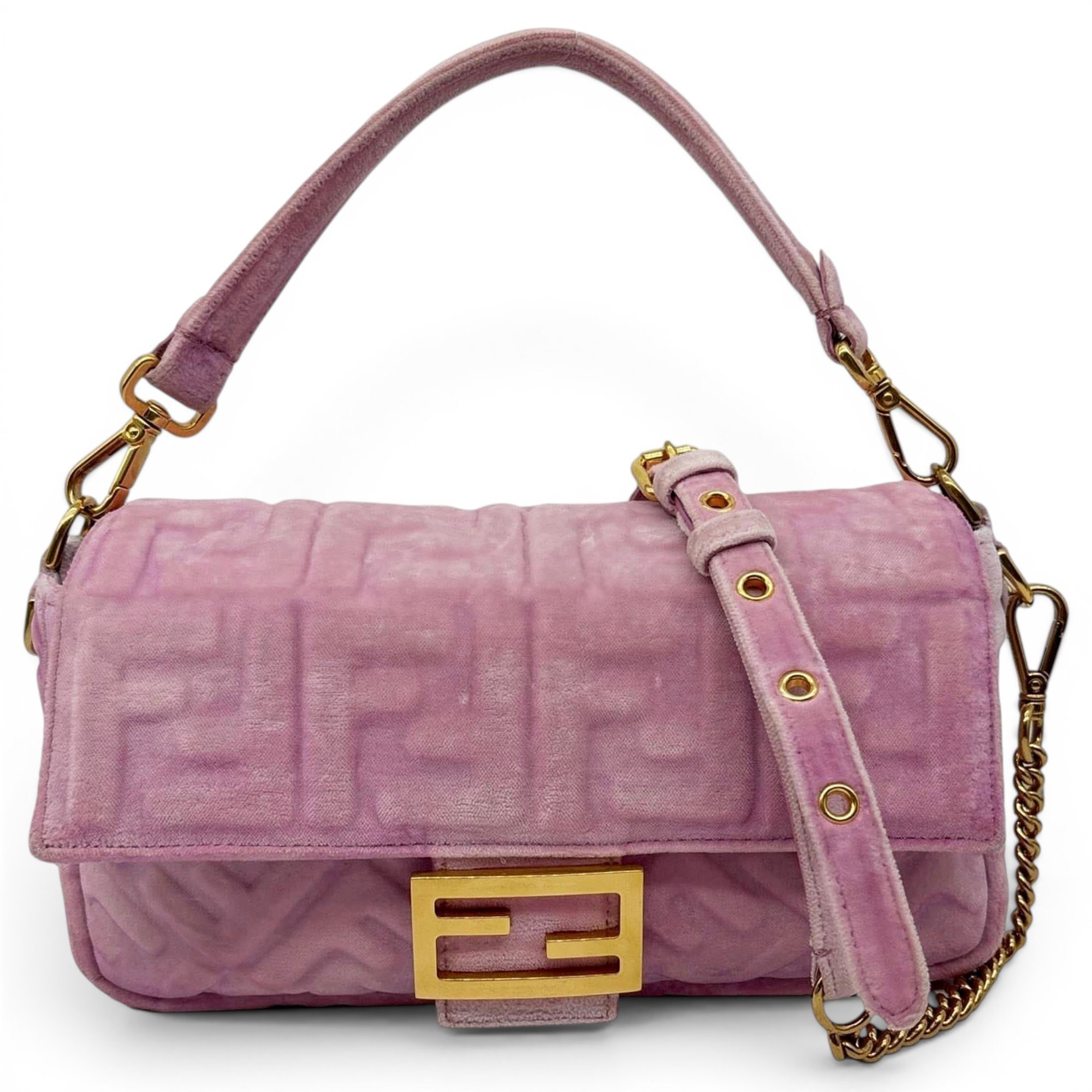 Fendi Baguette velvet handbag