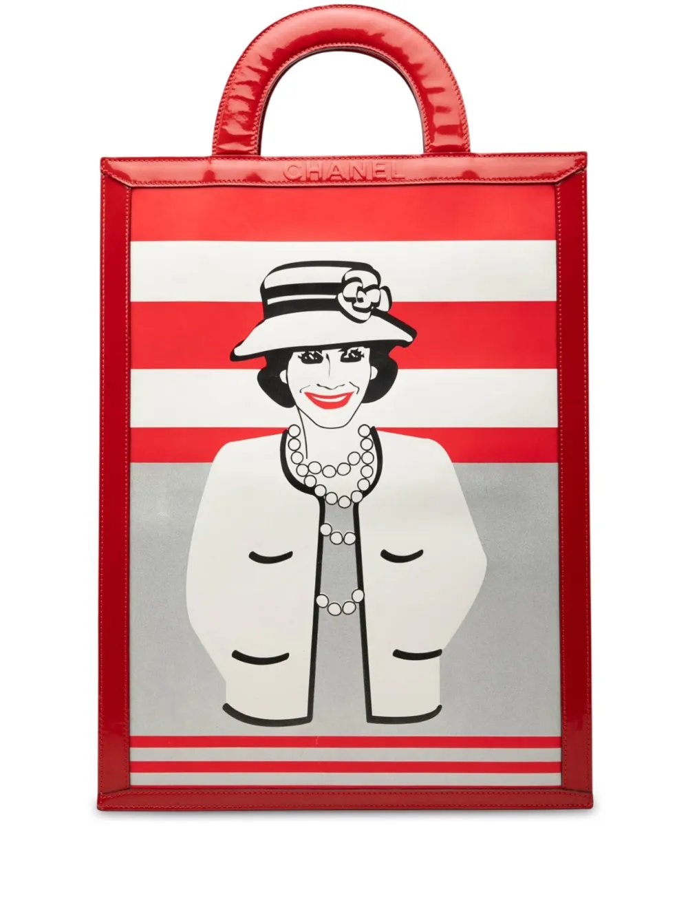 2000-2002 Choco Bar Patent Coco Mademoiselle Vertical tote bag