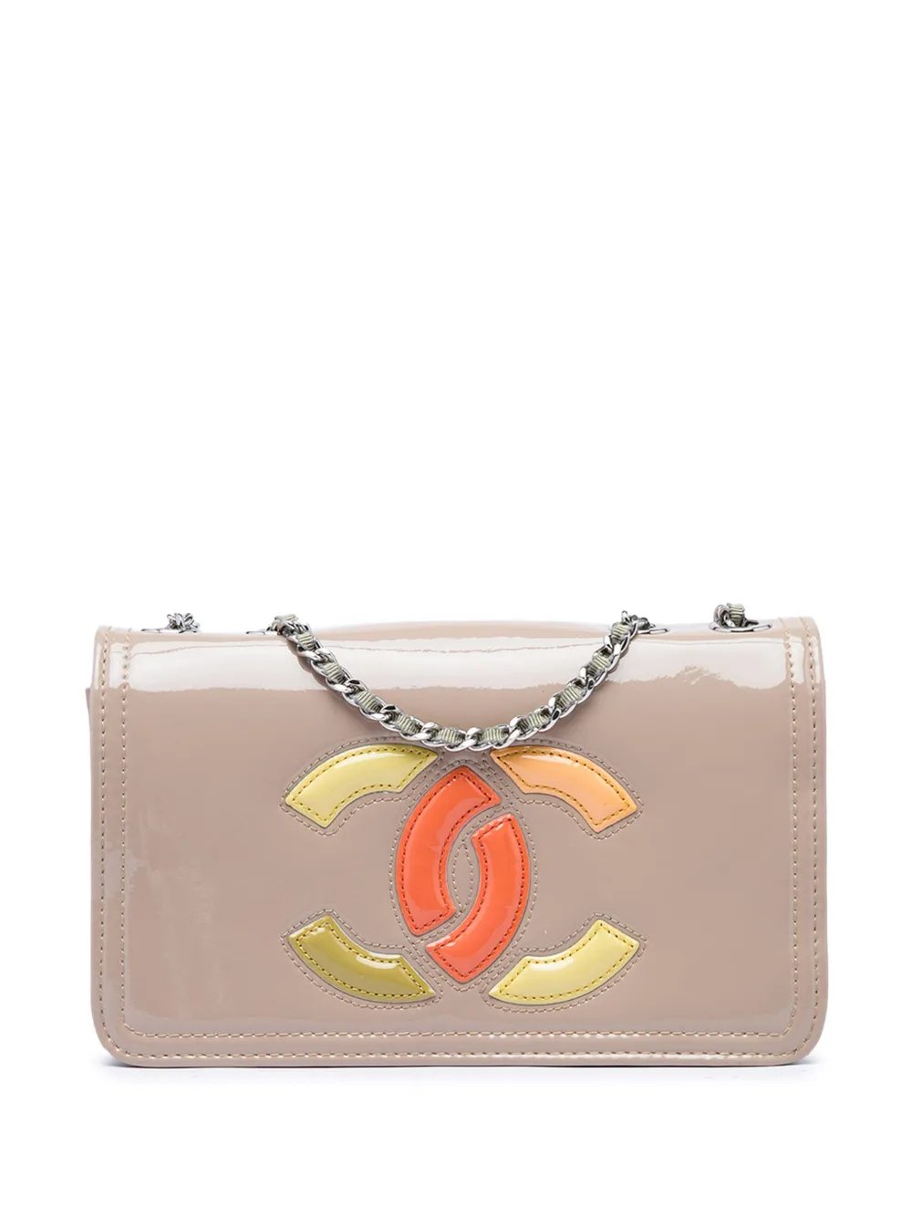 2011 CC Patent Lipstick Ligne Flap shoulder bag
