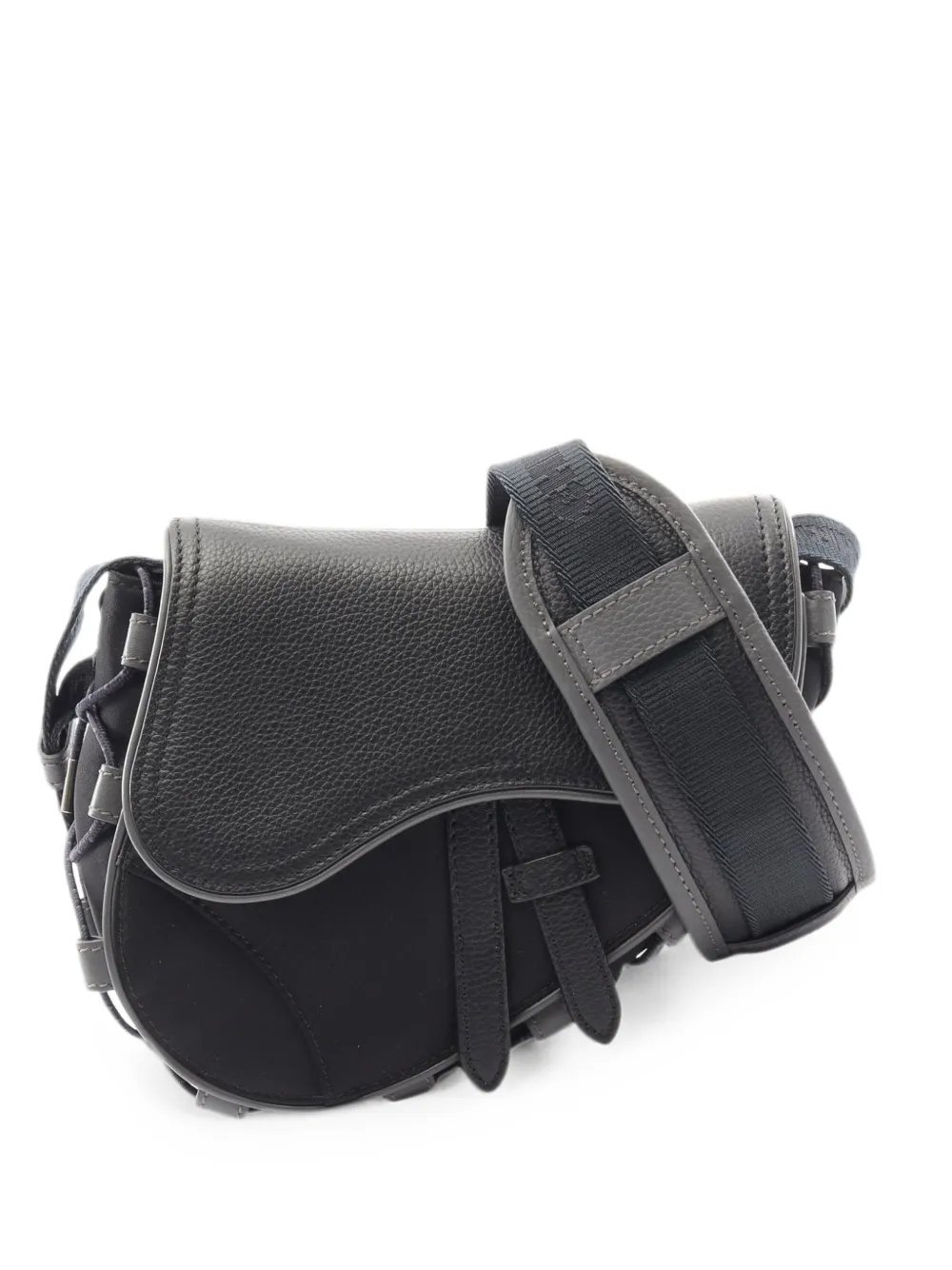 Dior 2010s x Sacai mini Saddle shoulder bag