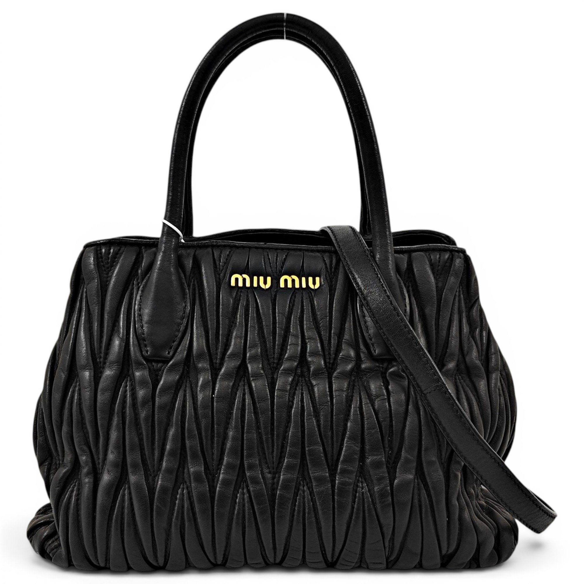 Miu Wander leather handbag