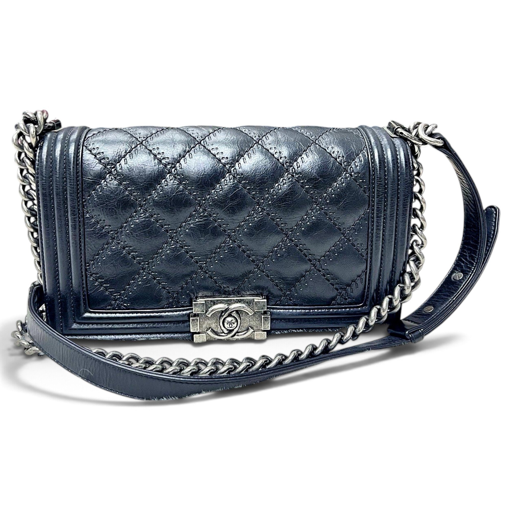 Boy leather crossbody bag