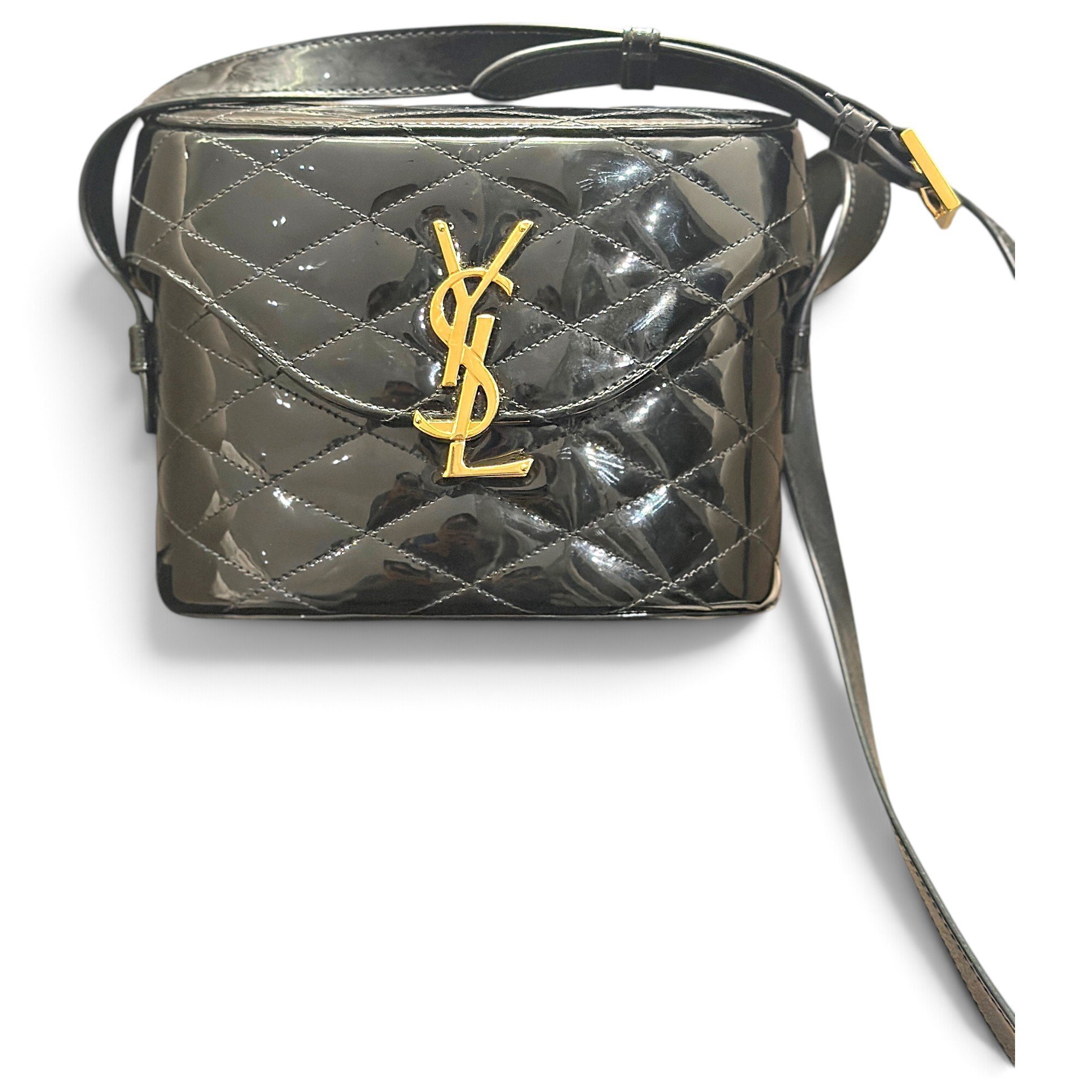 Patent leather crossbody bag
