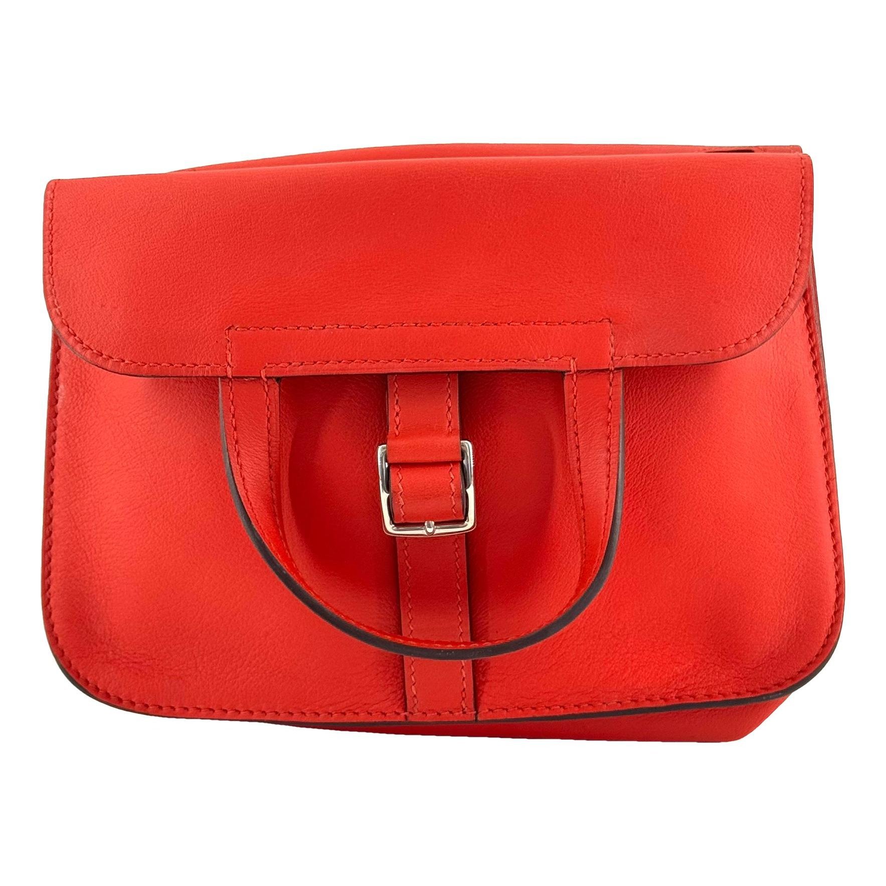 Hermes Halzan Handbag Swift Leather