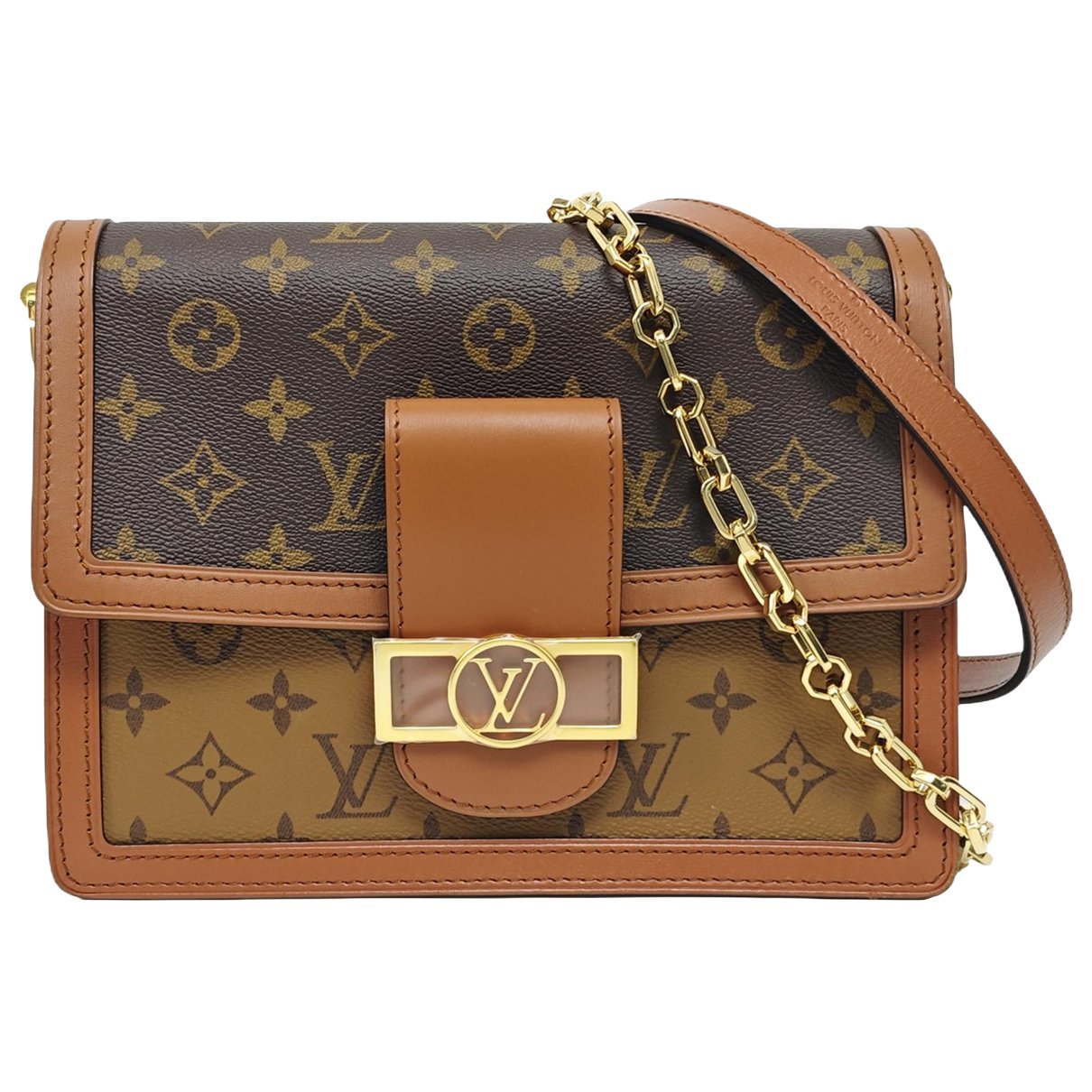Dauphine leather crossbody bag