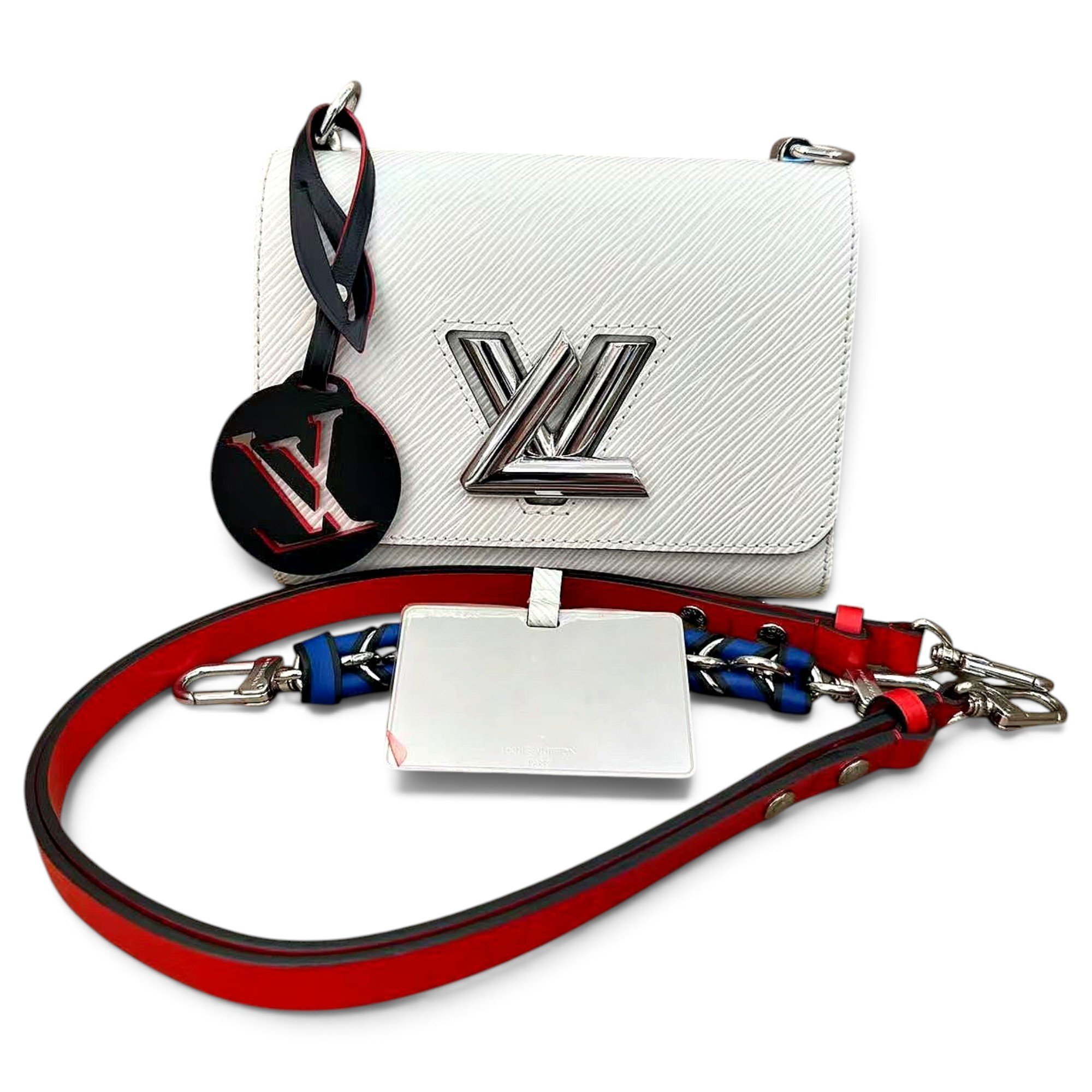 Twist leather handbag