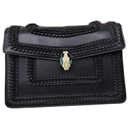 Serpenti leather handbag