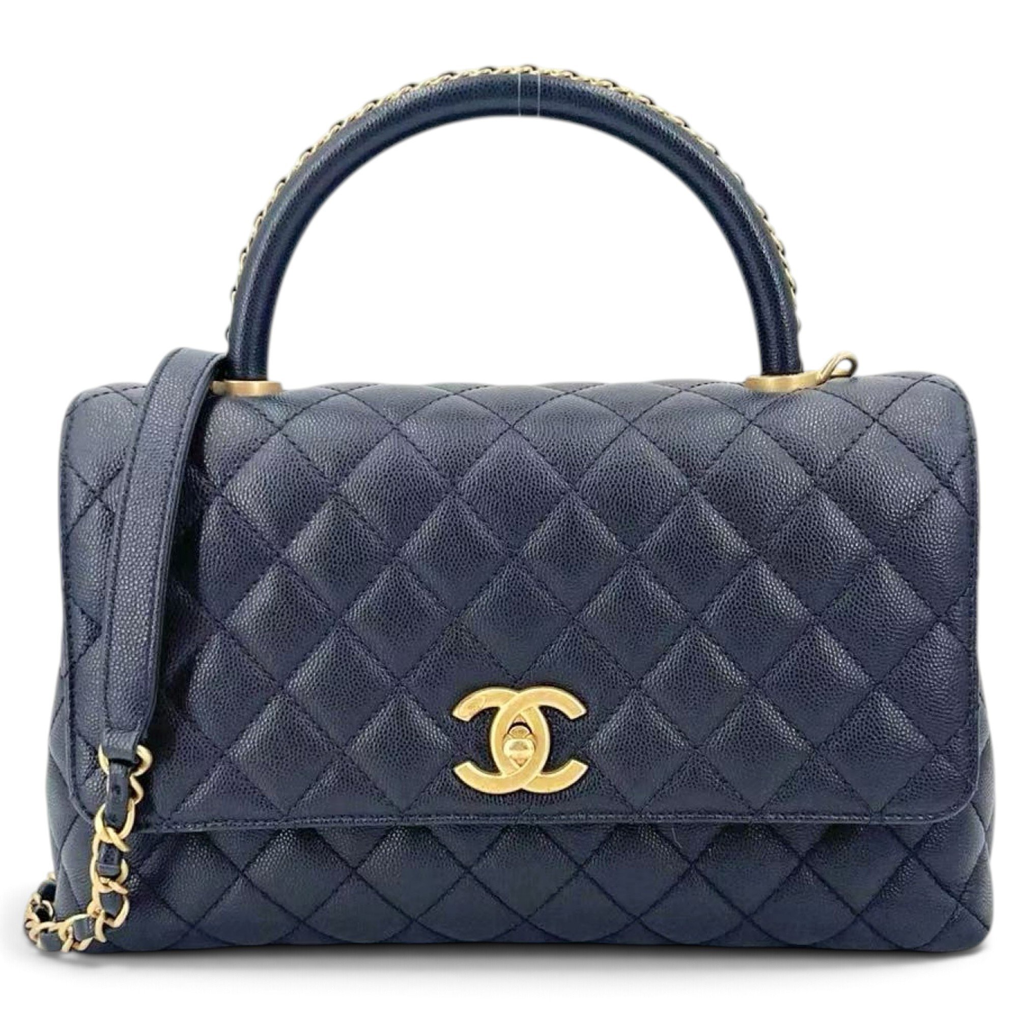 Coco Handle leather handbag