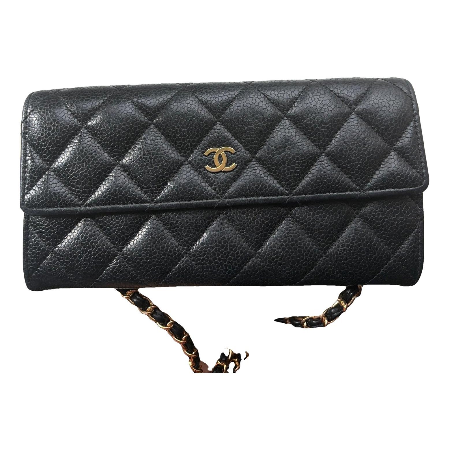 Wallet On Chain Timeless/Classique leather handbag