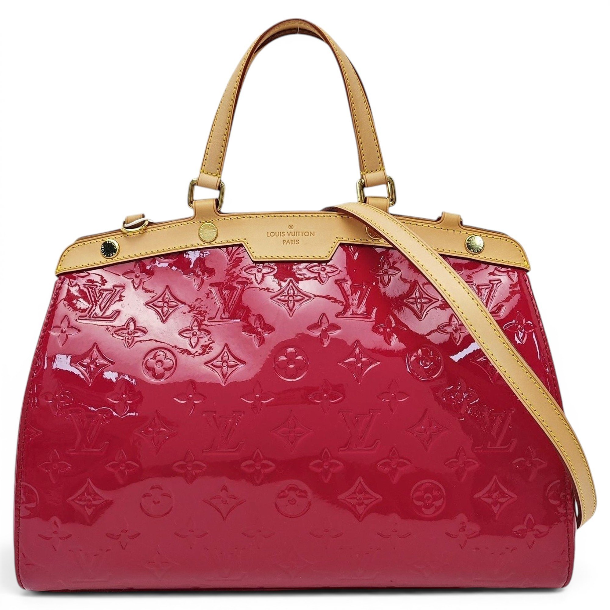 Patent leather handbag