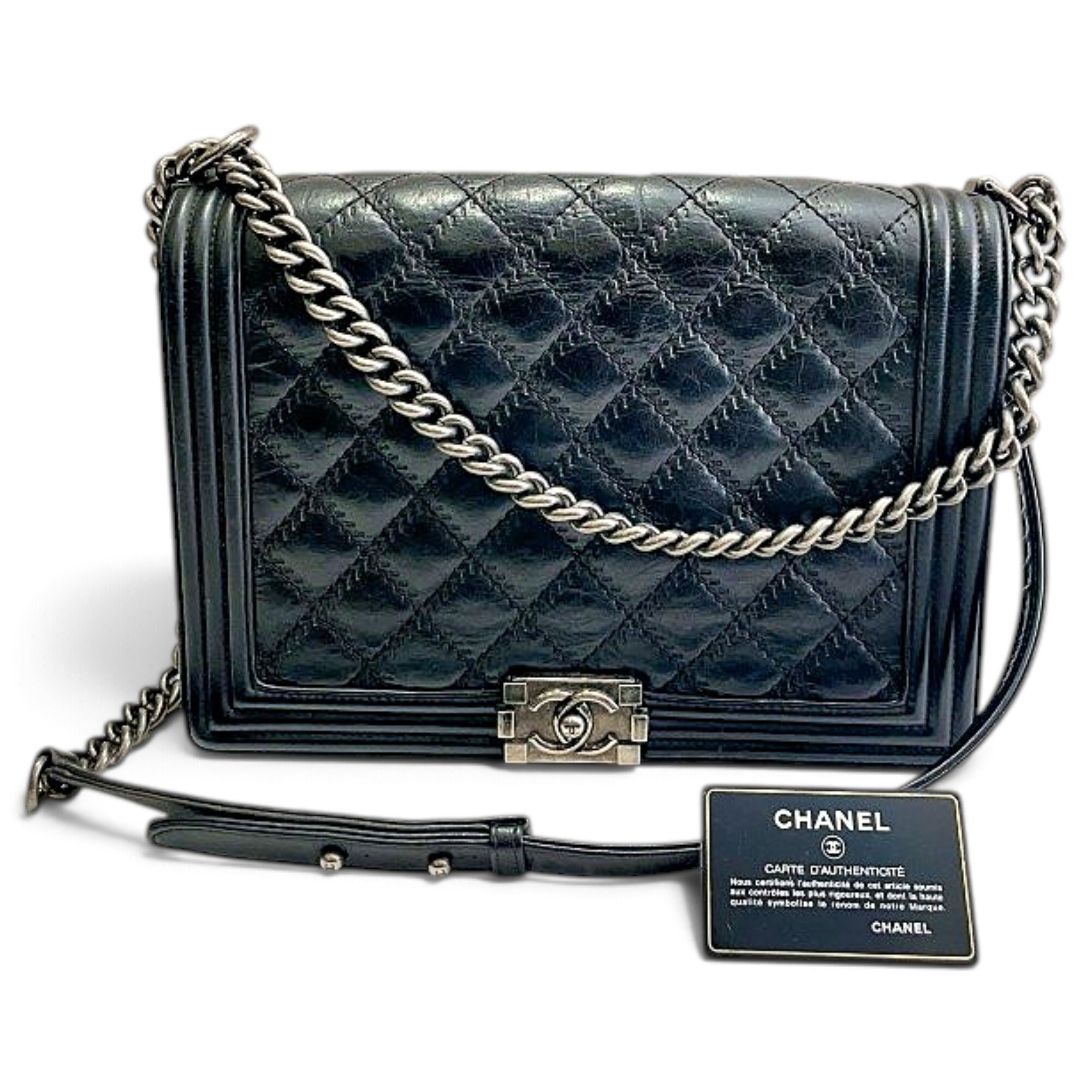Boy leather crossbody bag
