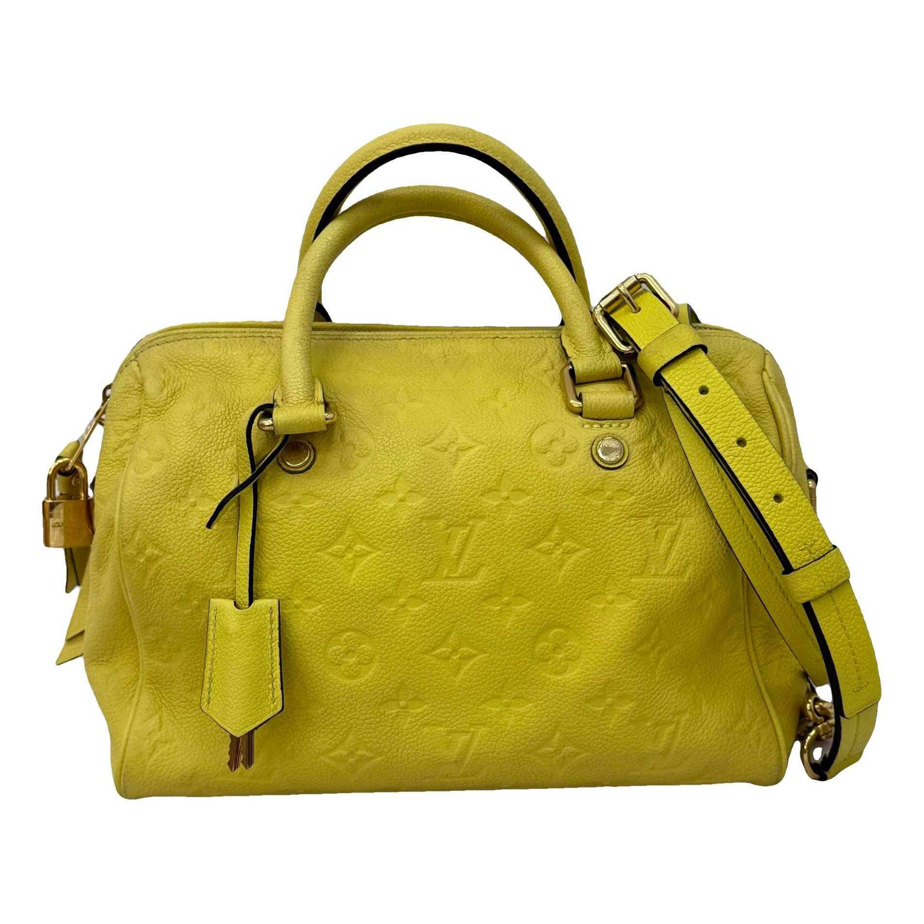 Speedy leather handbag