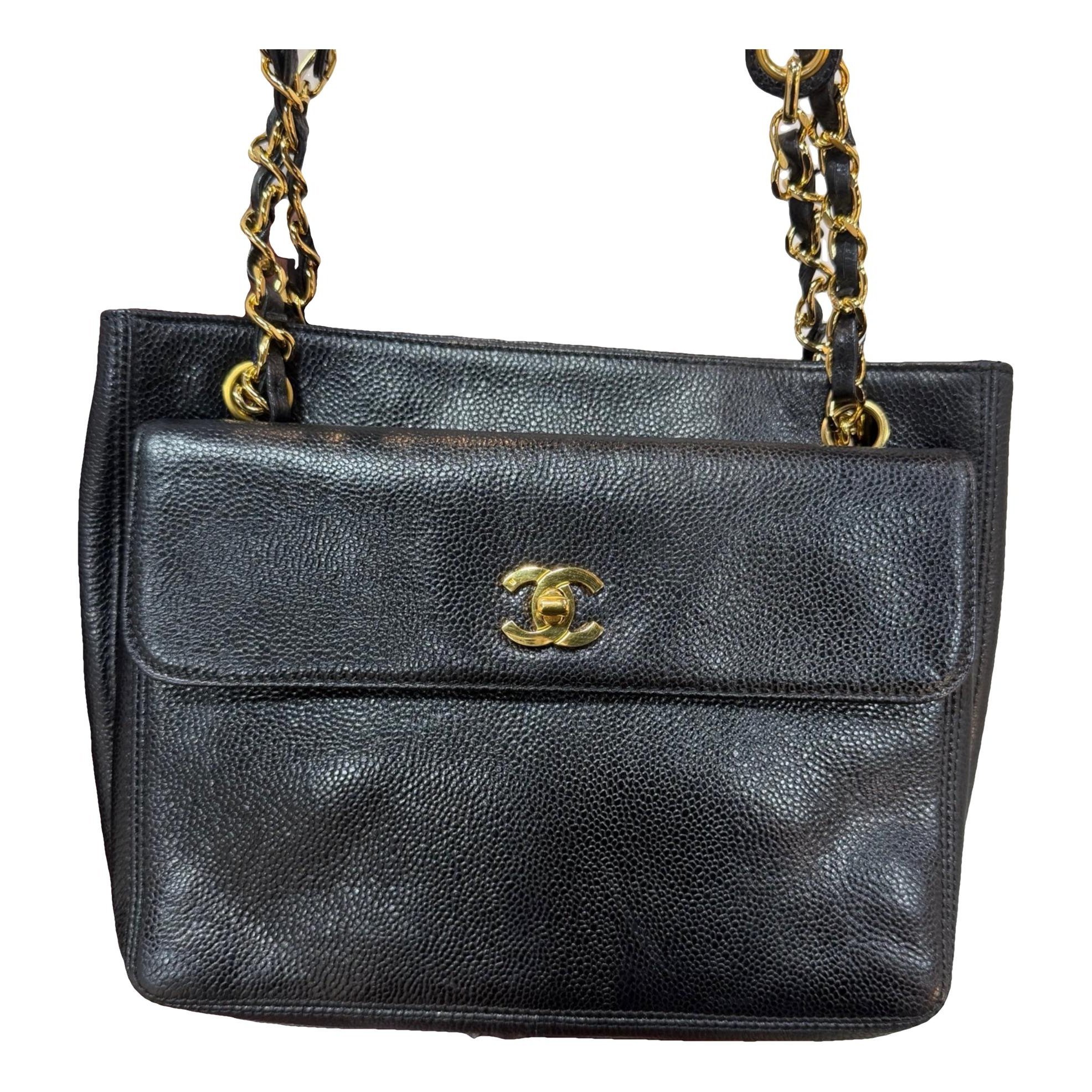 Leather tote