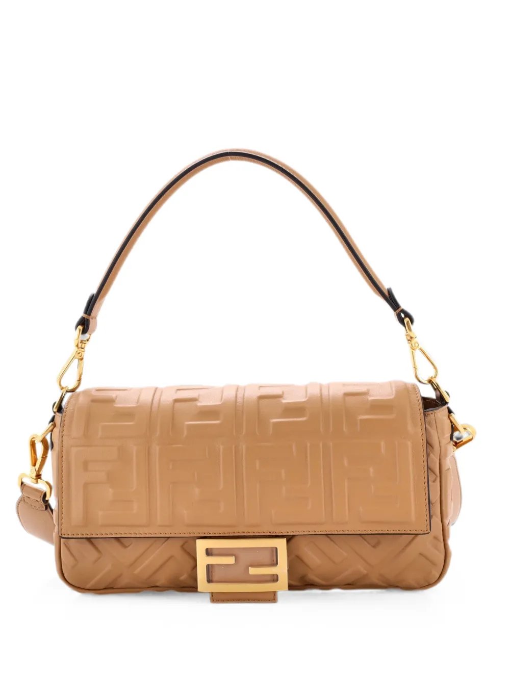 Baguette NM Bag Zucca Embossed Leather Medium crossbody bag