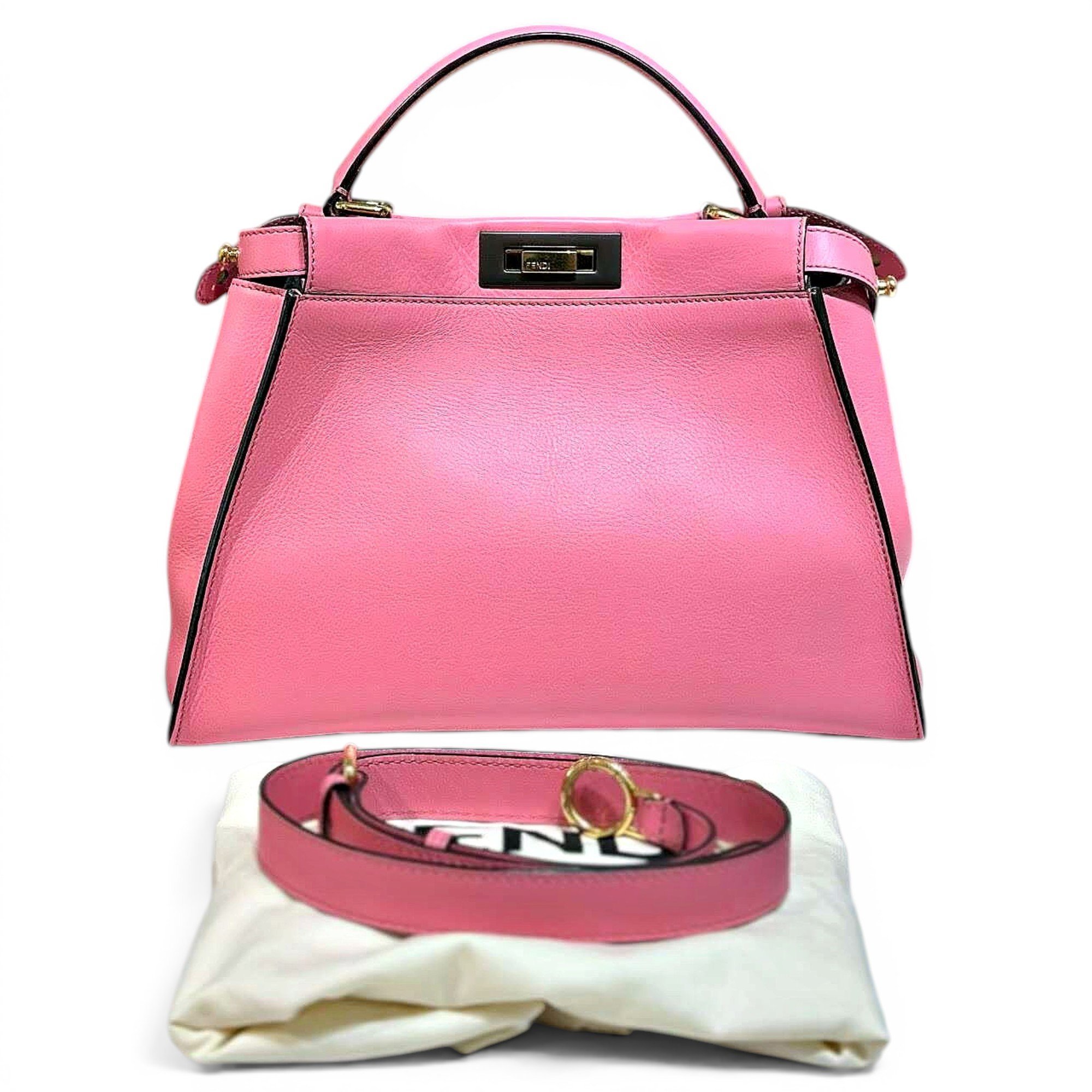 Peekaboo leather handbag