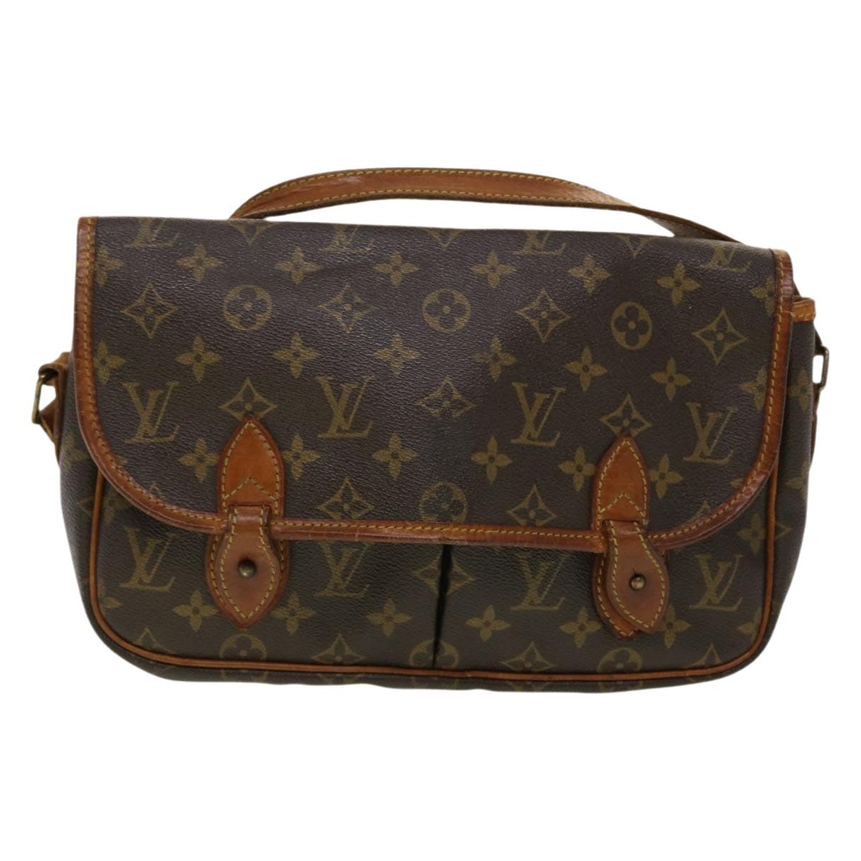 Gibeciere leather handbag