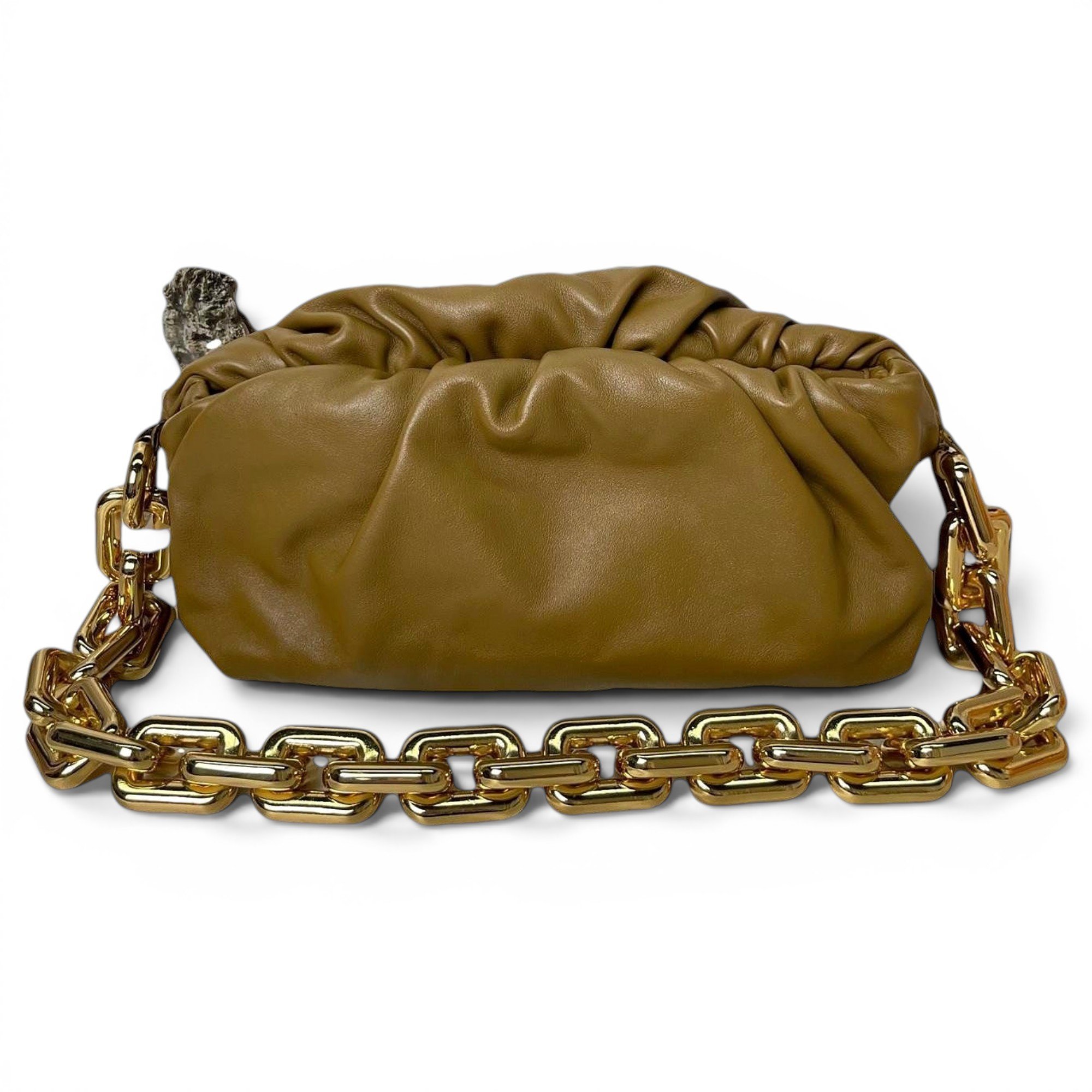 Pouch leather handbag