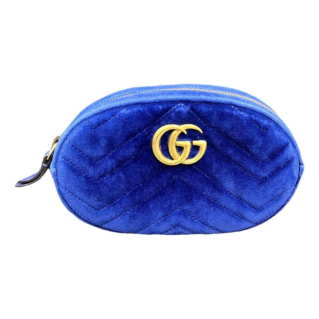 GG Marmont Oval velvet handbag