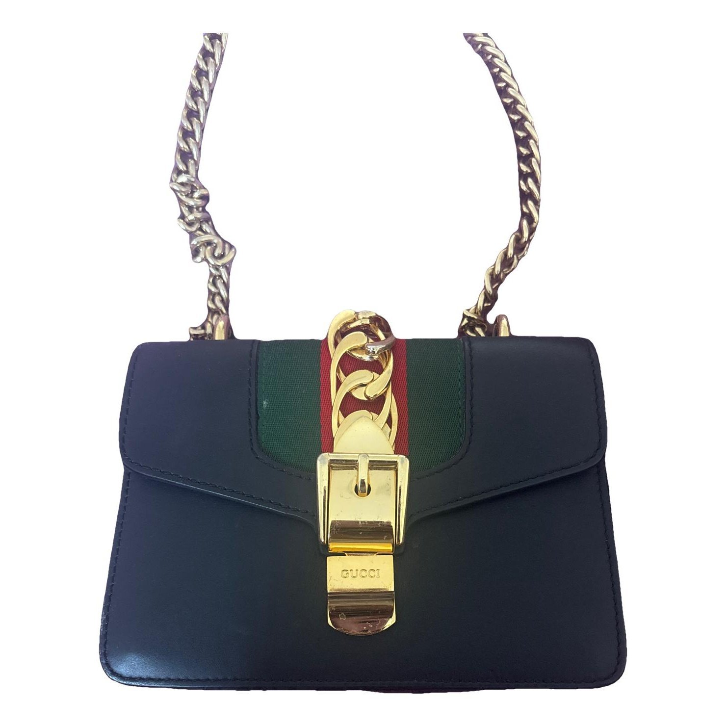Sylvie Flap Chain leather crossbody bag