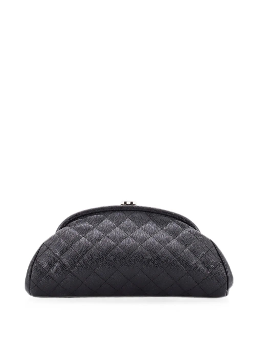Timeless Quilted Caviar clutch bag