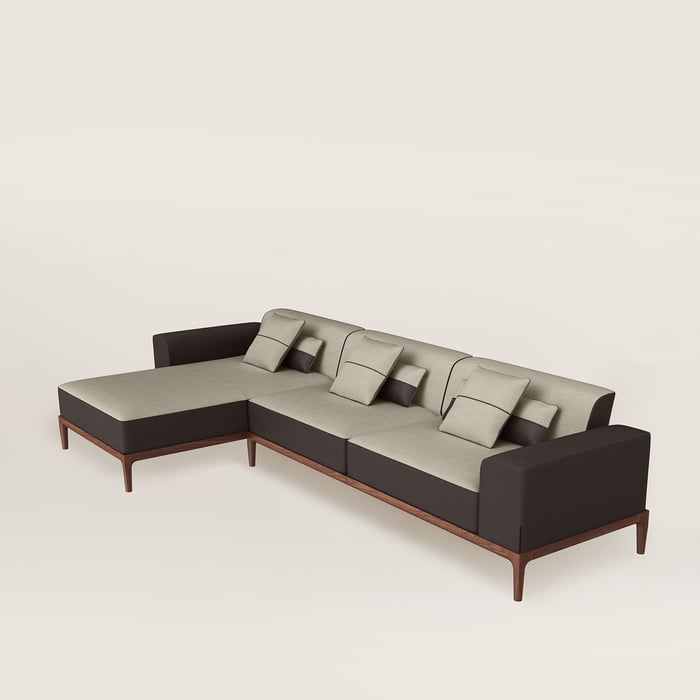 Sofa Sellier 2-seater with lounge chair