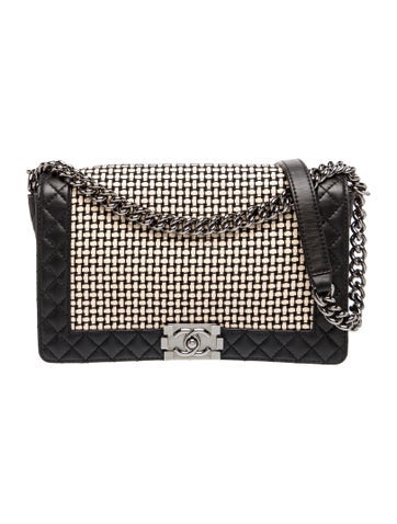 Medium Reverso Woven Boy Bag