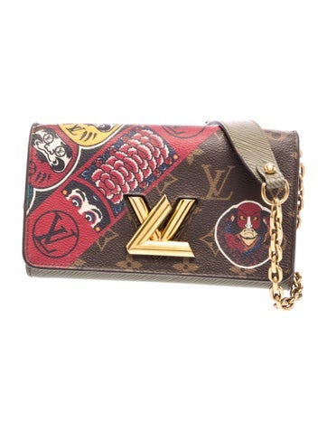 LV Monogram kabuki twist wallet on chain