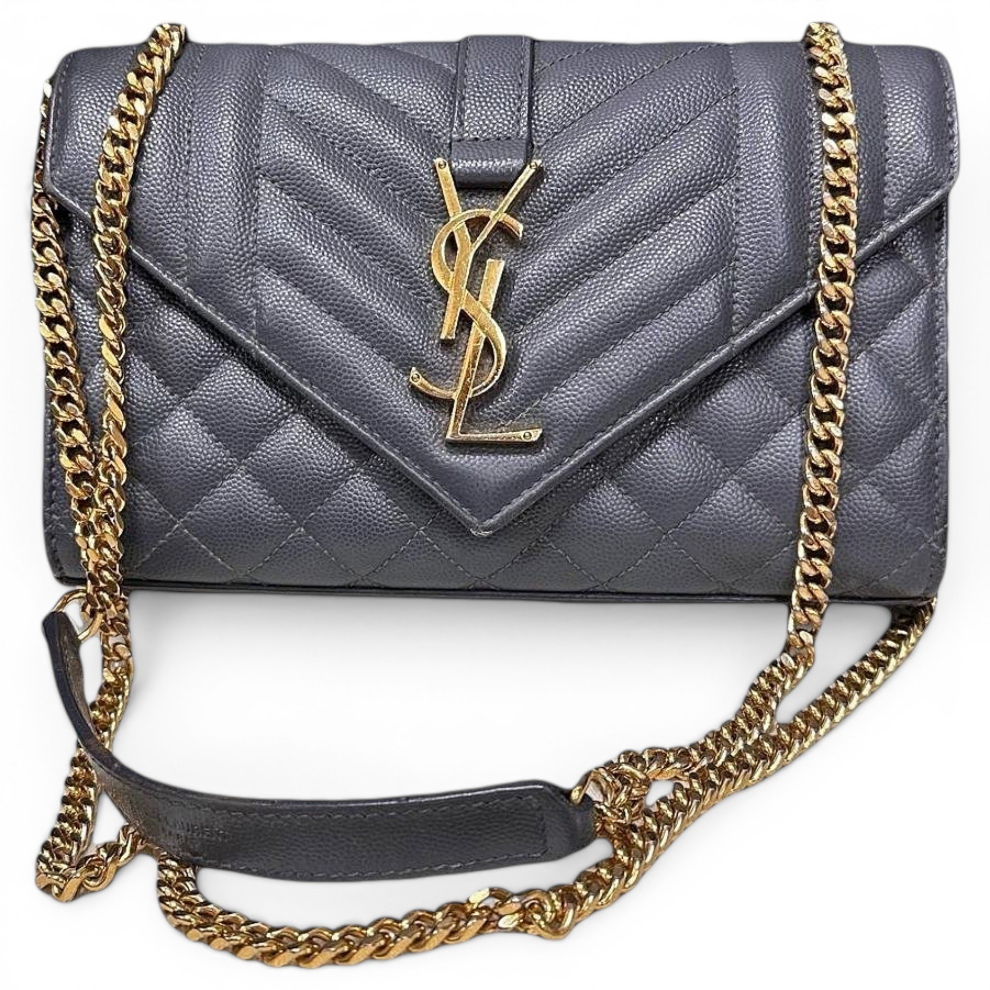 Envelope leather handbag